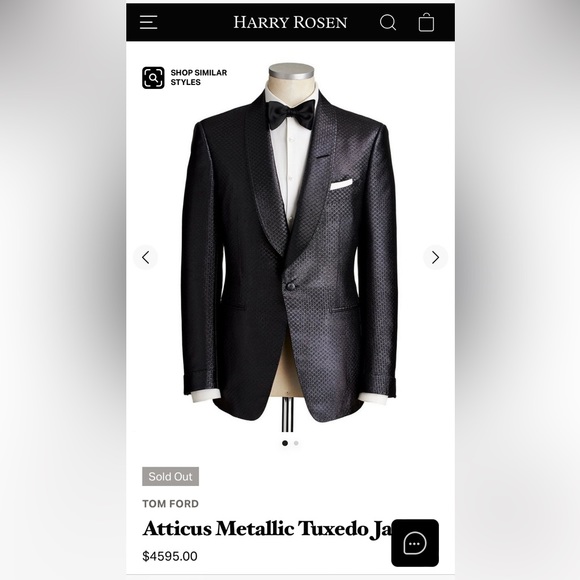 Tom Ford Atticus Tuxedo Jacket - size 36R - Picture 2 of 5